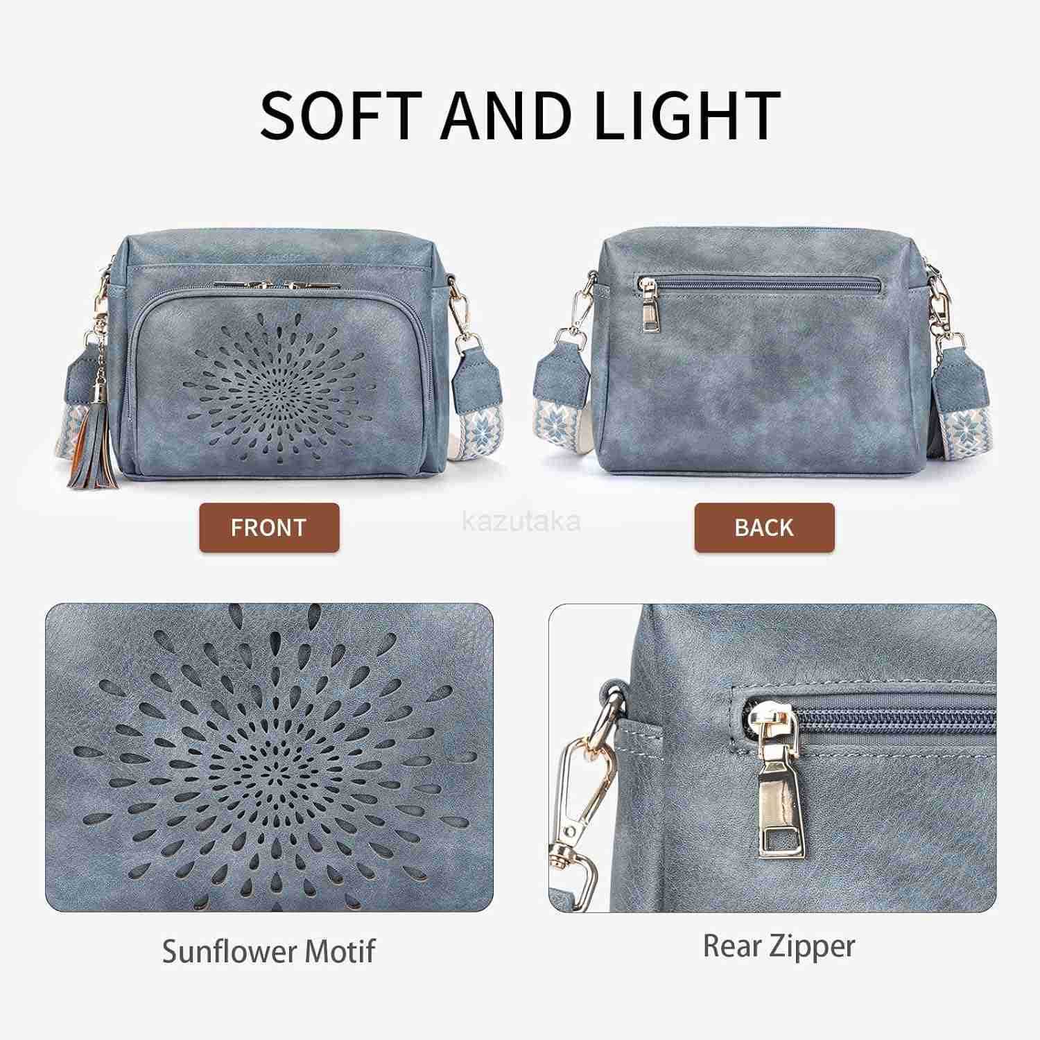 Crossbody Bags for Women Vegan Leather Sunflower Crossbody Phone Purse Shoulder Handbags with Adjustable Strap Z250910