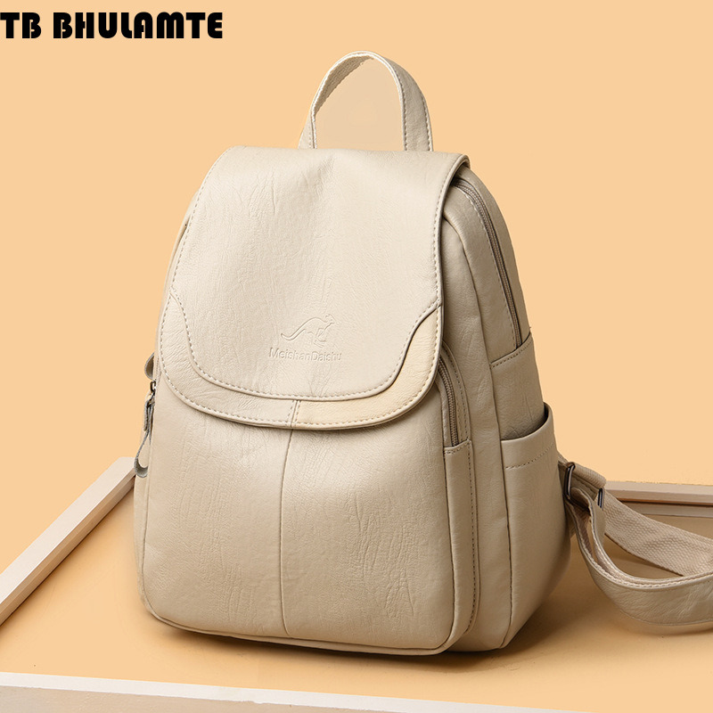 Free Shipping Designer Bag Backpack New Luxury Bag In Stock Korean Version Trendy Sheepskin Pattern Colorful Multi-color Women's Backpack Simple 