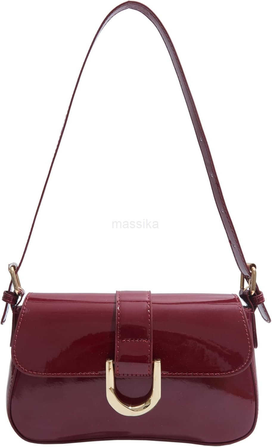 Small Shoulder BagY2K Purse for Women PU Leather Tote Handbag Clutch Purse with 2 Removable Straps Crossbody Bags M250909