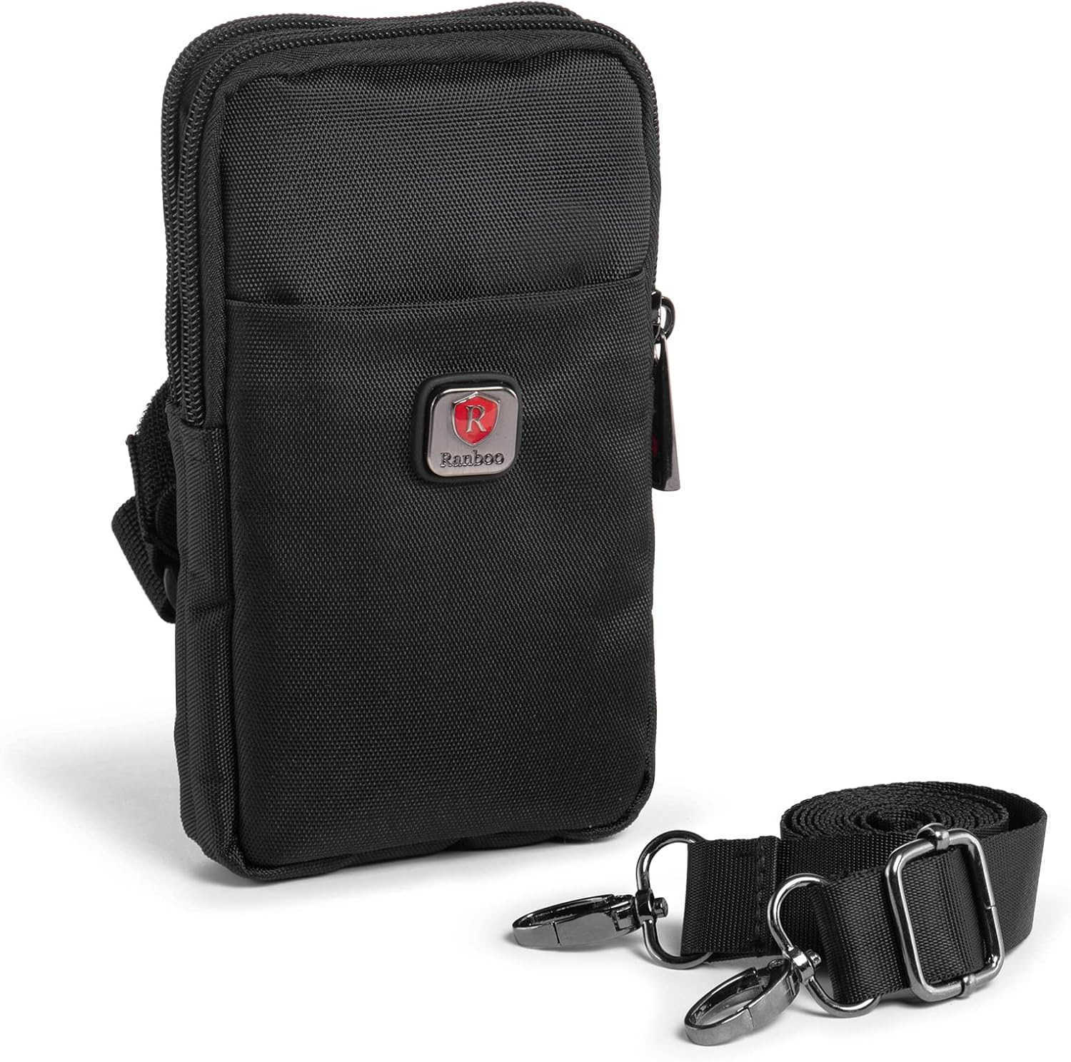 Cell Phone Pouch Fits for S25 Ultra S24 Ultra S23 Ultra S8 Plus Note 20 Ultra 9 8 A15 A52 A42 A32 A12 Shoulder Holster Crossbody Case with Belt Clip A