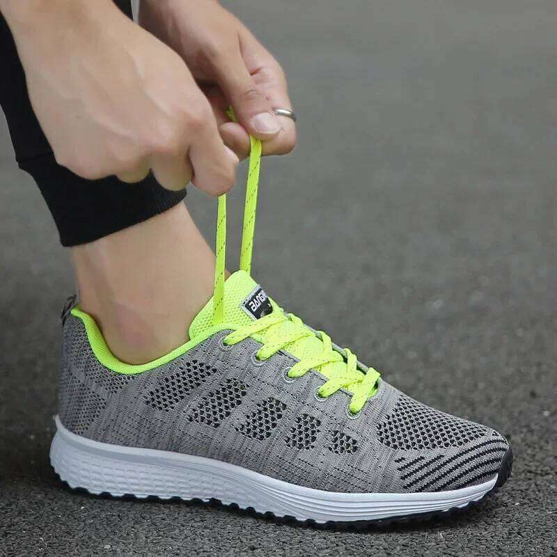 Women Casual Shoes Fashion Breathable Walking Mesh Flat Shoes Woman White Sneakers Women 2025 Tenis Feminino Female Shoes