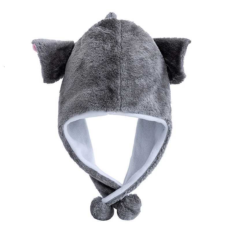 New Style Unisex Funny 3D Plush Elephant Style Decorative Hat Mischievous C For Man Women Plush Winter ly Family HatXJ250910