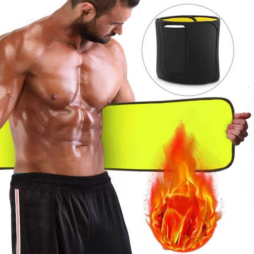 Men Waist Support Belt Waist Corset Sauna Sweat Bands Tummy Slimming Belt Fitness Gym Belly Trimmer Wrap Belts Girdles W250910