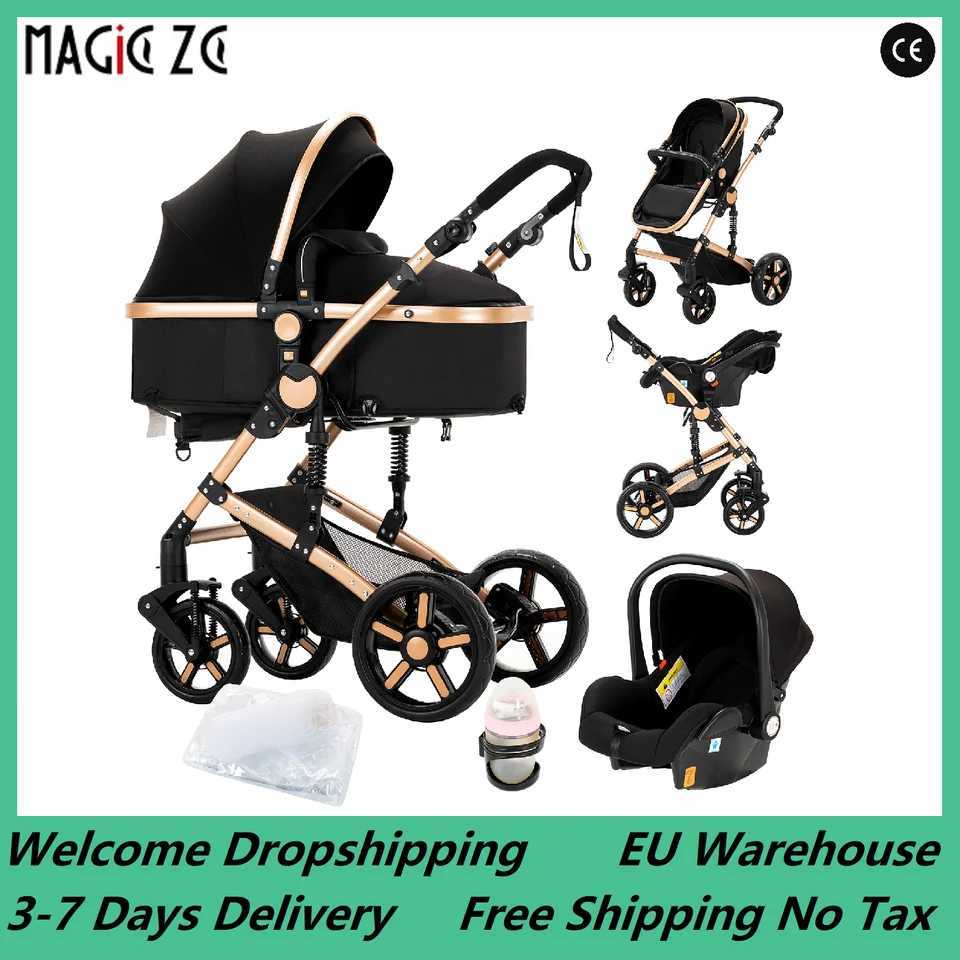 Stroller 3 in 1 Prams Baby Stroller Lightweight Stroller with eat Foldable Stroller Newborn Stroller travel system stroller W250910