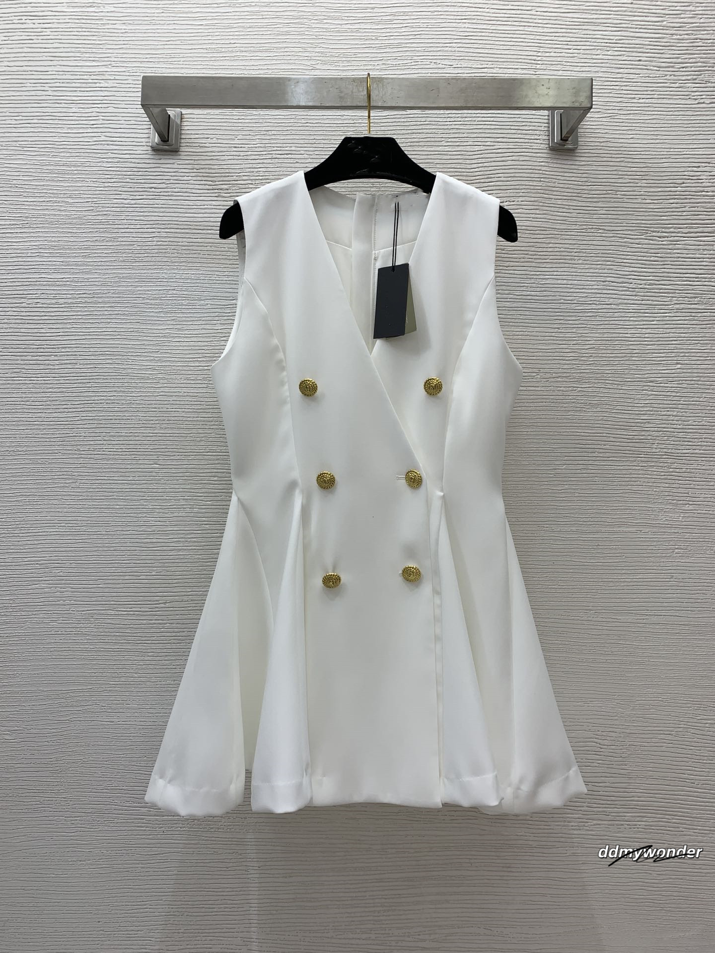 Ba1 Main Women's 2024 New Womens Designer Brand Street Style Dress Clothing For Women Sexy Birthday Dresses Metal Buttons ddmywonder ddmywonder d