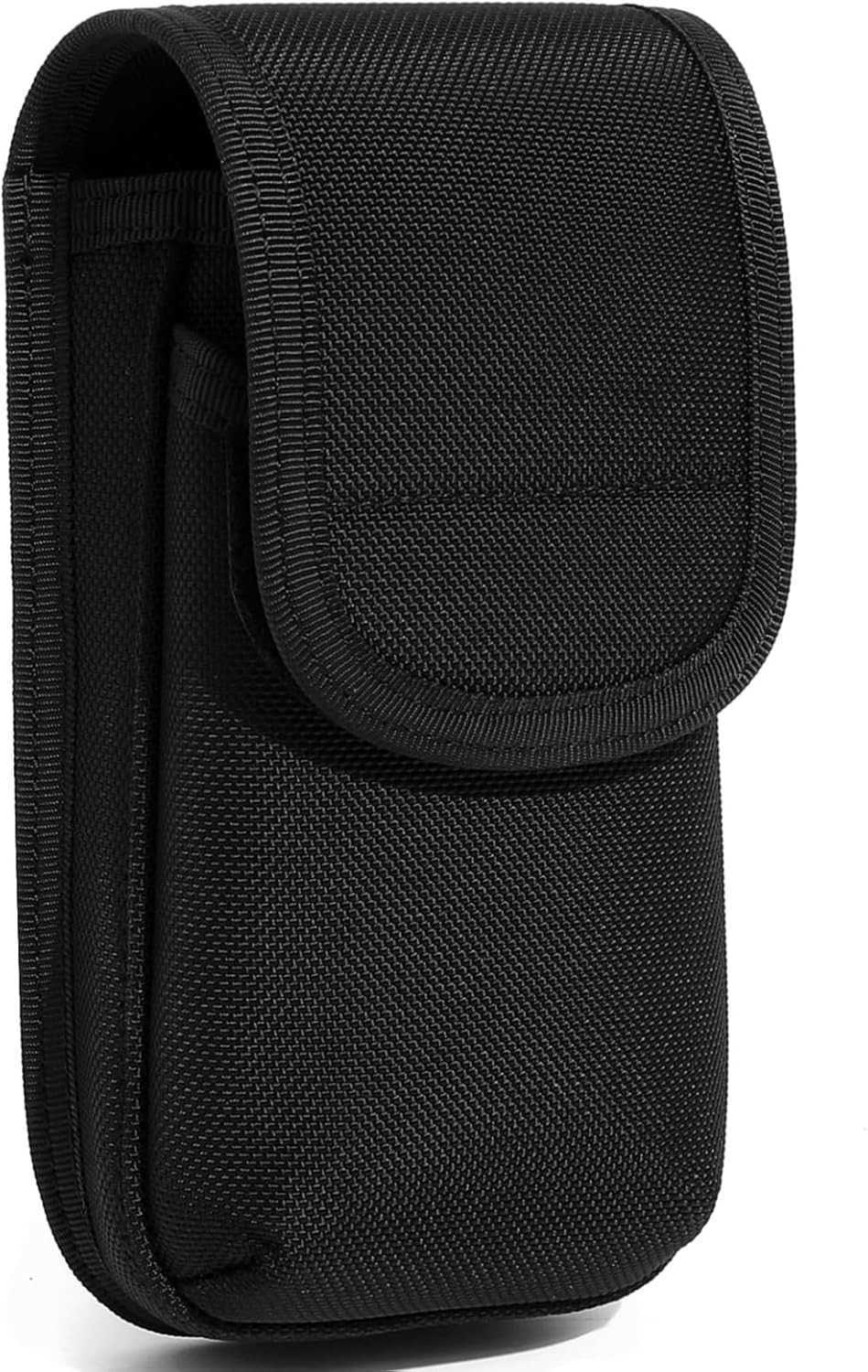 Tactical MOLLE Phone Pouch Case Dual Mobile Holder Holster fit Belt Vest Hevay Duty Nylon Carrier Bag for Police LE Security EMS EMT Construction Rang