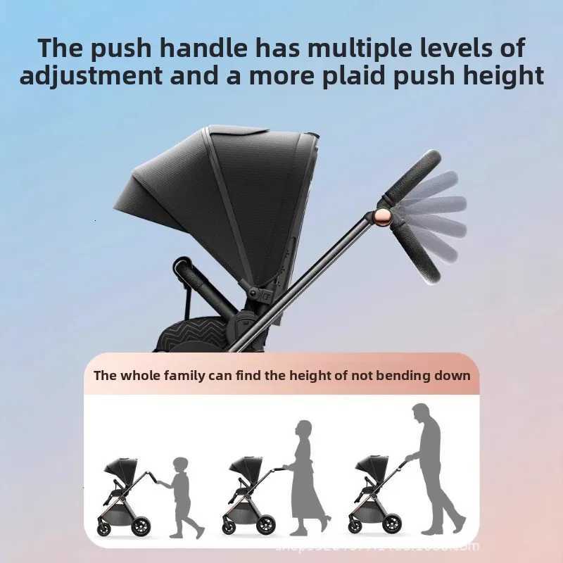 Highview Baby Stroller Can Sit or Lie Down Twoway Shockabsorbing Foldable Portable Newborn Baby Stroller W250910