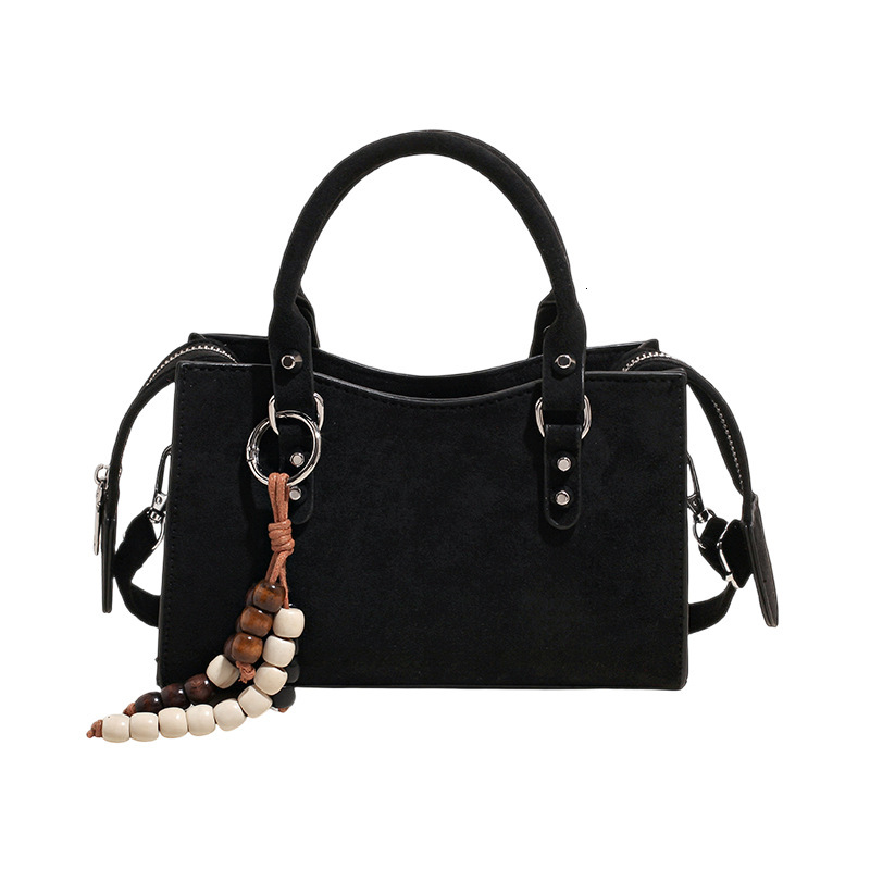 Free shipping designer Vintage Simple Fashion Suede Handbag Commuter Bag Small Square Bag Versatile High-end Feel Shoulder Bag Crossbody Bag