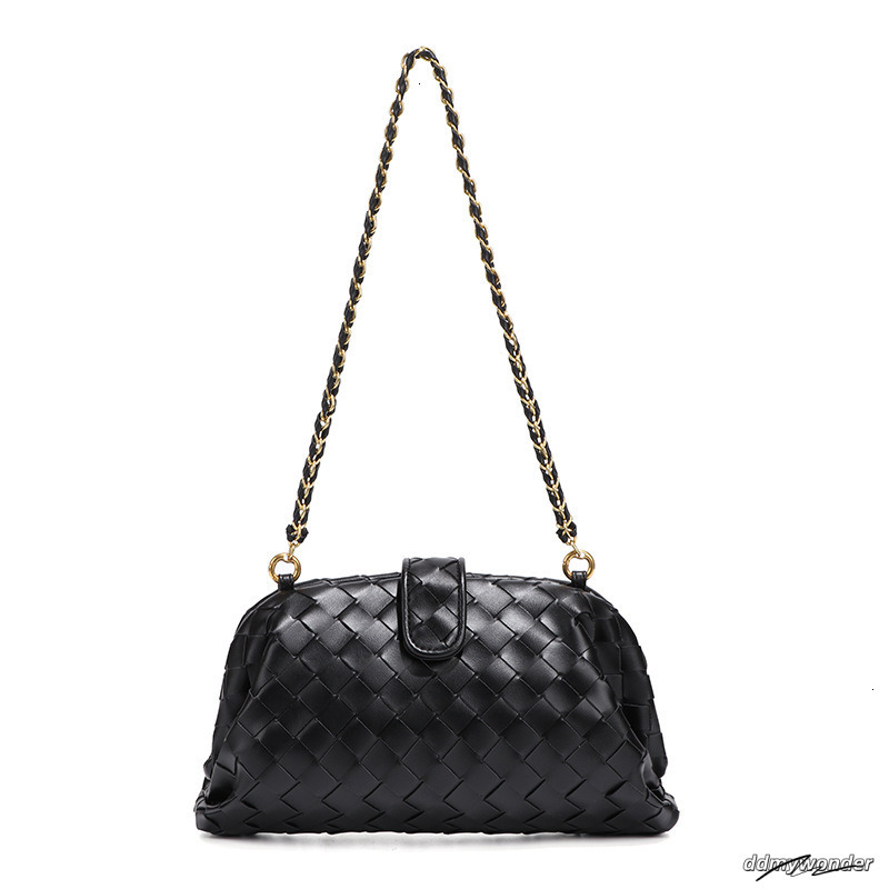Fashionable And Minimalist New For Bags Designer Handbags Hand Woven Gold Chain Single Shoulder Armpit Cloud Clip Bag ddmywonder ddmywonder ddmywonder