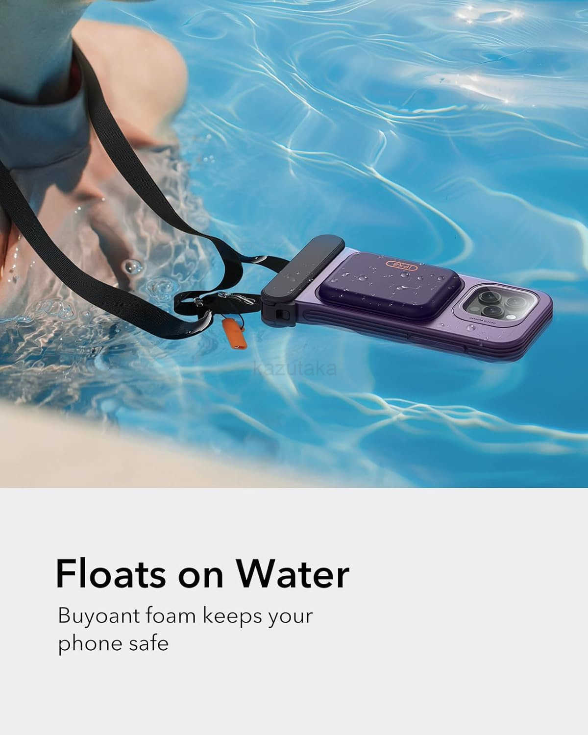 Waterproof Phone Pouch for iPhone 15 Pro Max 14 Pro Max Underwater Touch Sensitivity IPX8 Floating Waterproof Cellphone Case with Lanyard Dry Bag for 
