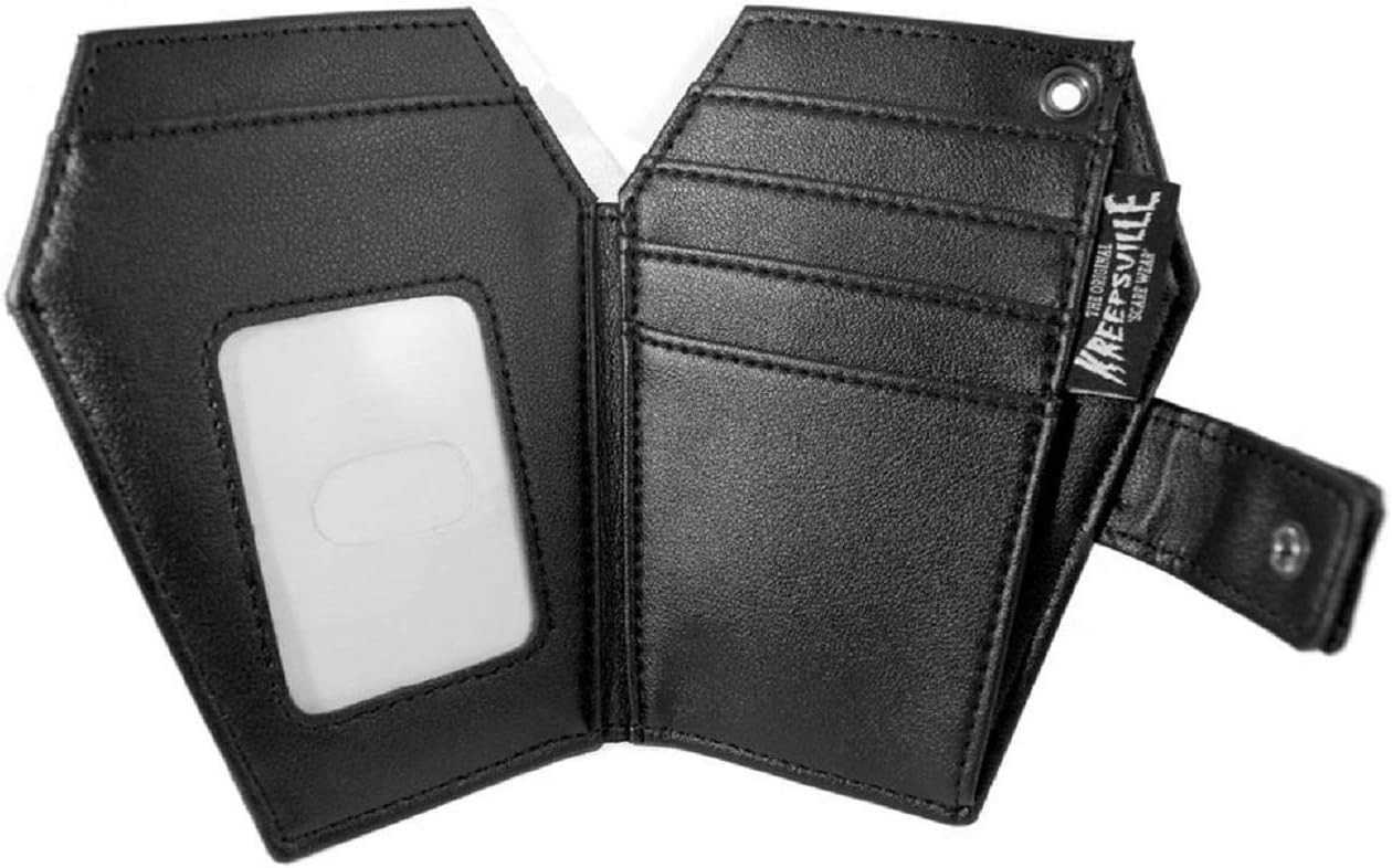 666 Gothic Embossed Skull Coffin WalletZ250910