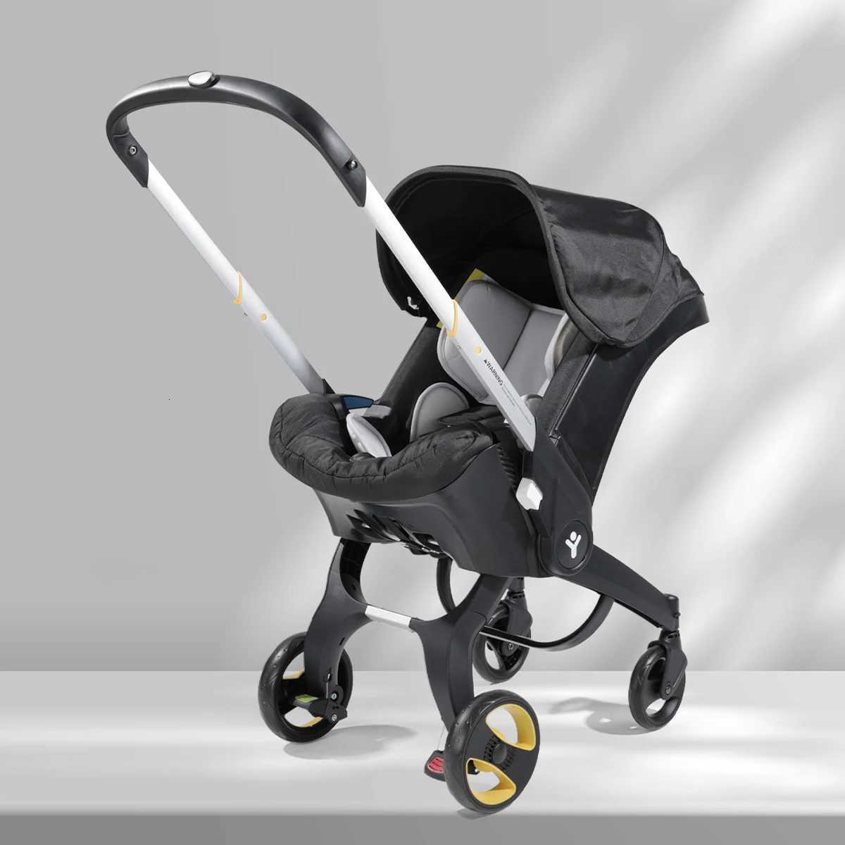 Bidirectional travel baby stroller portable and foldable metal frame and comfortable fabric available in multiple colors W250910