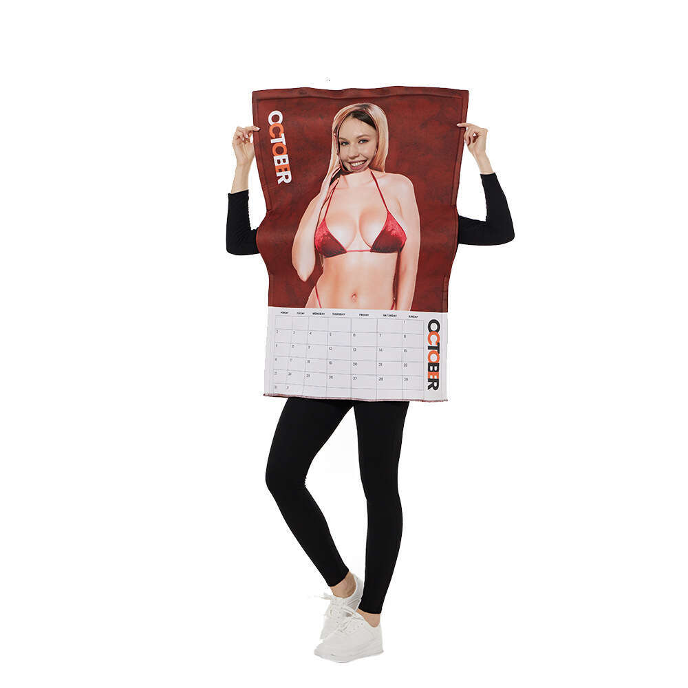 In Stock New Halloween Party Fun Spoof Mural Costume Campus Activity Performance Jumpsuit