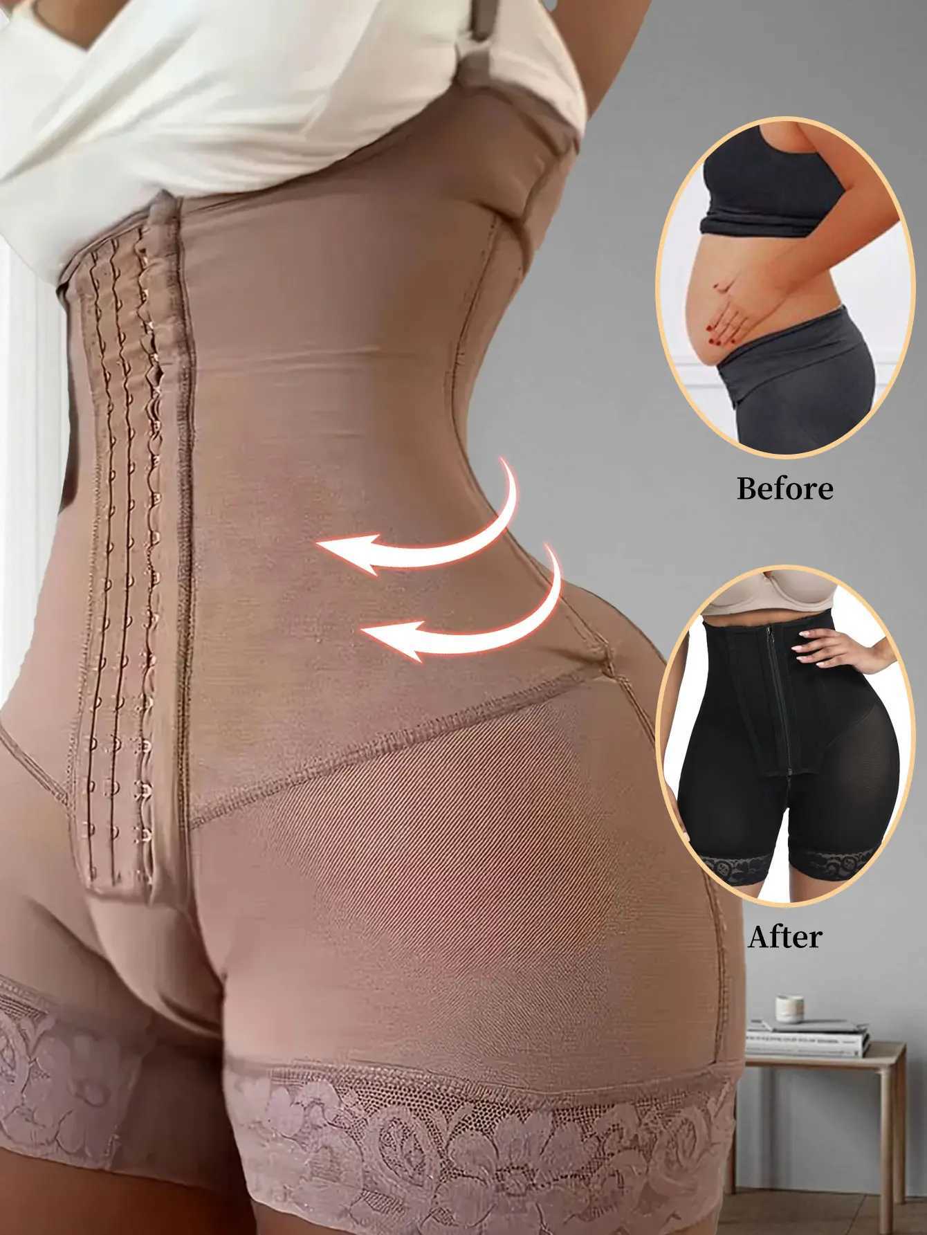 Women Postpartum Girdles High Compression Body Shaper Slimming for Women Sexy underwear Push Up Bodysuit W250910