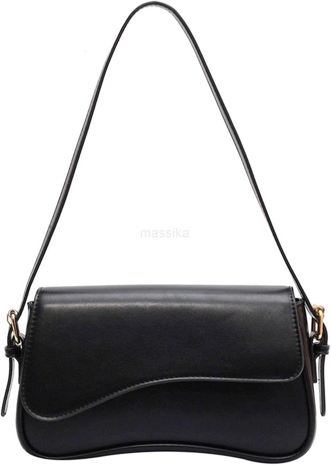 Shoulder Bag for Women Y2K Trendy Purse Vegan Leather Hobo Handbags Clutch Saddle Bag with 2 Removable Strap M250910