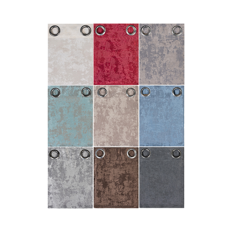 Modern Perforated Blackout Curtain for Bedrooms & Living Rooms - Bay Window Style