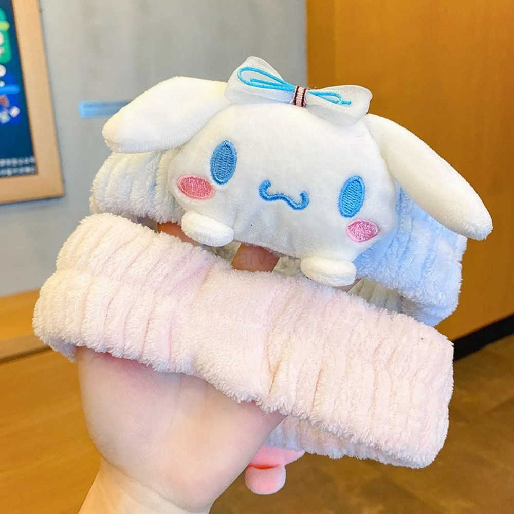 Sanrio Cute Sanrio My Melody Kawaii Headband with Cinnamoroll & Kuromi Design - Soft Non-Slip Elastic for Girls