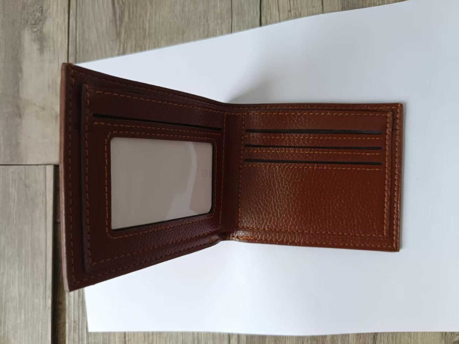 Ultra soft synthetic leather mens wallet easy to carry compact design safe for holding cash cards black brown suitable for personal use and gift givin