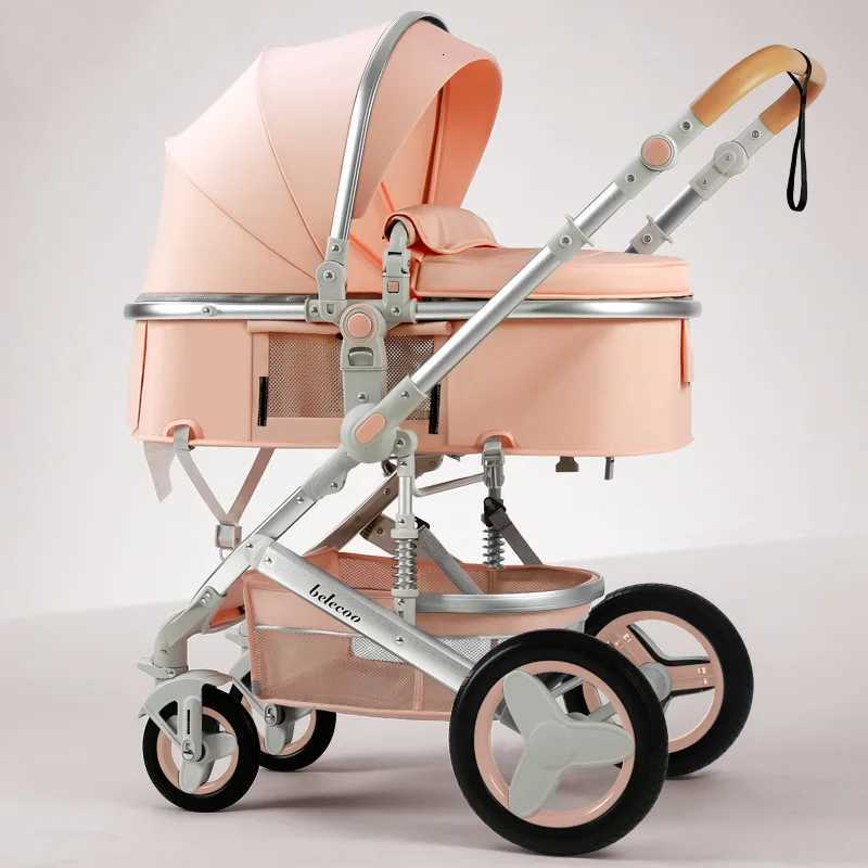Newborn 2 In 1 Baby StrollerLuxury high landscape baby carriageFolding pramtravel Pushchairbaby trolley carbaby strollers W250910