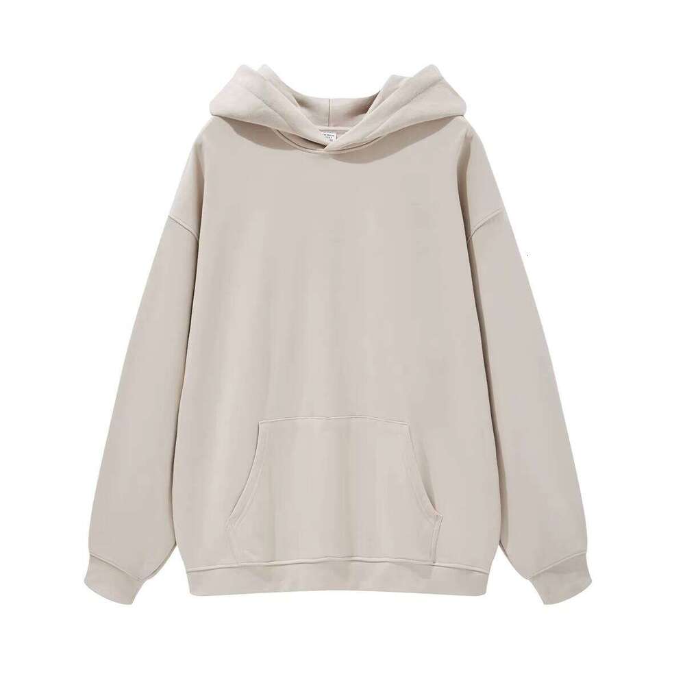 High-Quality Heavy Without Hood Drawstring Pullover Cotton Polyester Blend Anti-Pilling Hoodie