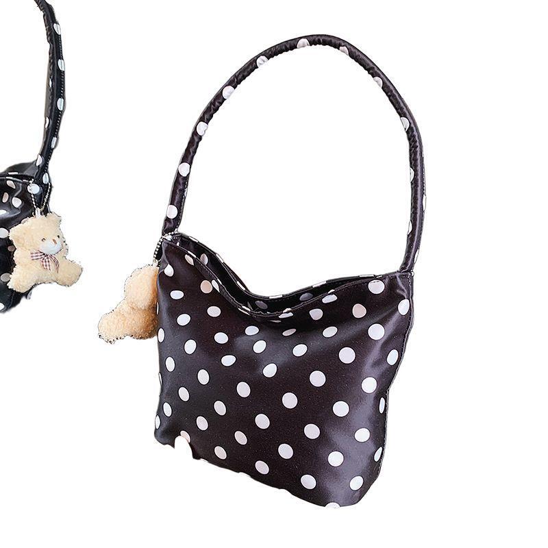 Super Popular Niche Polka Dot Nylon Bag Luxury Bag For Women Designer Bag Free Shipping New Versatile Shoulder Underarm Bag For Going Out And Work Sma