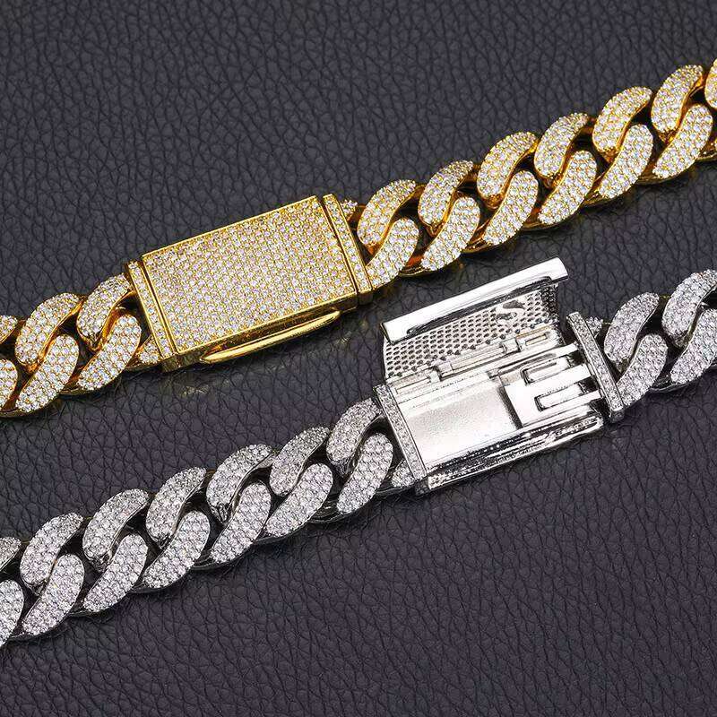 Sier 10MM Cuban Chain Bracelet Men's Hip Hop Jewelry GRA Certified Gift Product Moissanite Bracelets Bangles