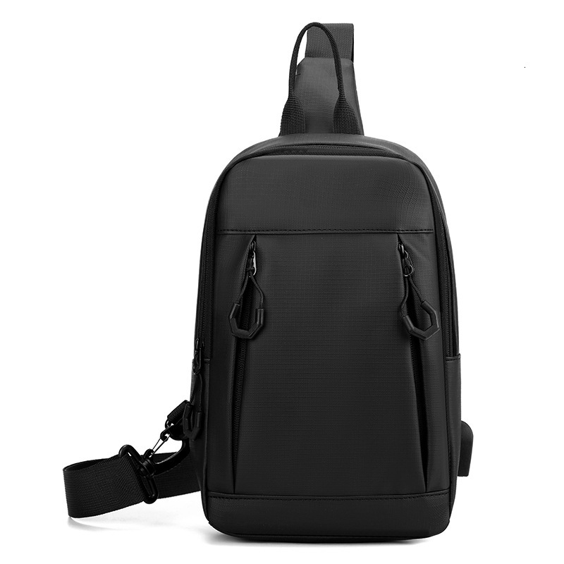 Multifunctional USB Charging Men S Chest Bag New Large Capacity Trendy Free Shipping Designer Bag Shoulder Bag Commuting Simple Luxury Bag Crossbody B