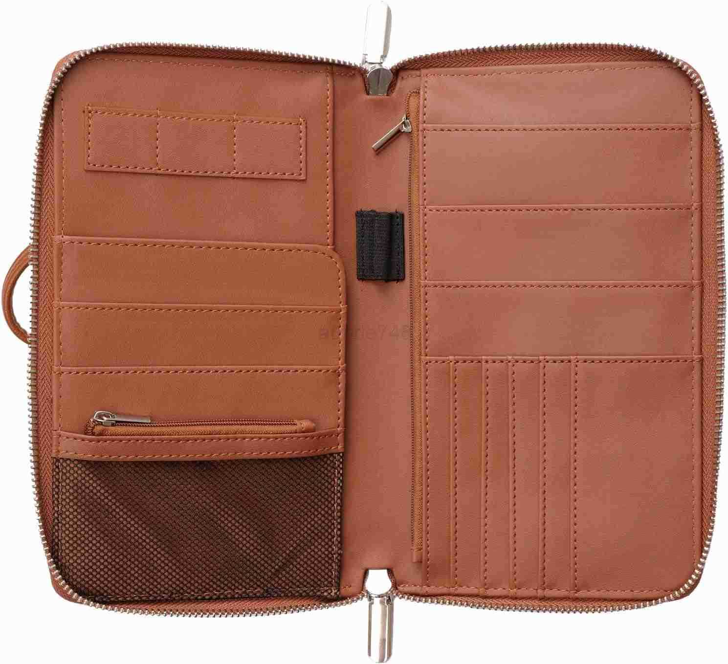 Blocking Family Passport Holder Wallet 6Premium Leather Travel Document Organizer for Women and MenTravel Wallet for CARDZ250910