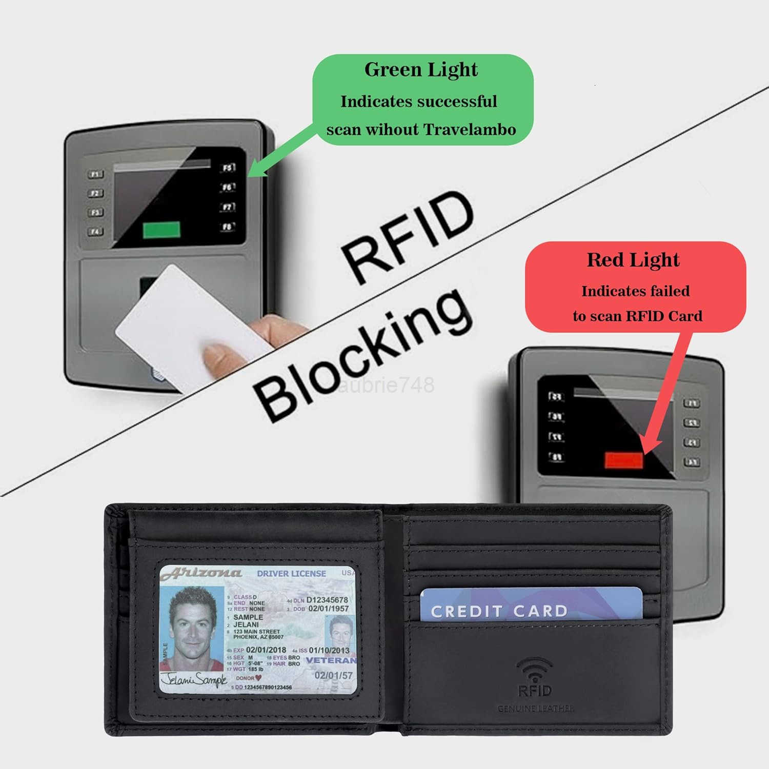 Genuine Leather Wallet for Men with Gift Box Handmade Bifold Stylish Mens Wallets Rfid Blocking with 2 ID WindowsZ250911