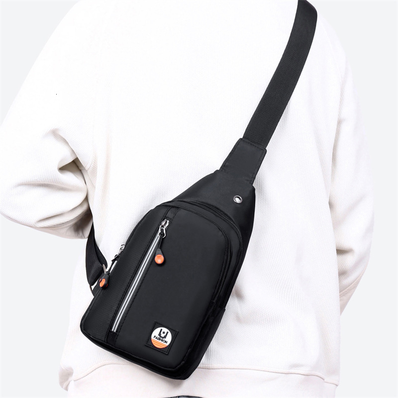New Men S Casual Crossbody Bag Trendy Fashion Luxury Bag Versatile Sports Chest Bag Large Capacity Designer Free Shipping Bag Storage Commuter Shoulde