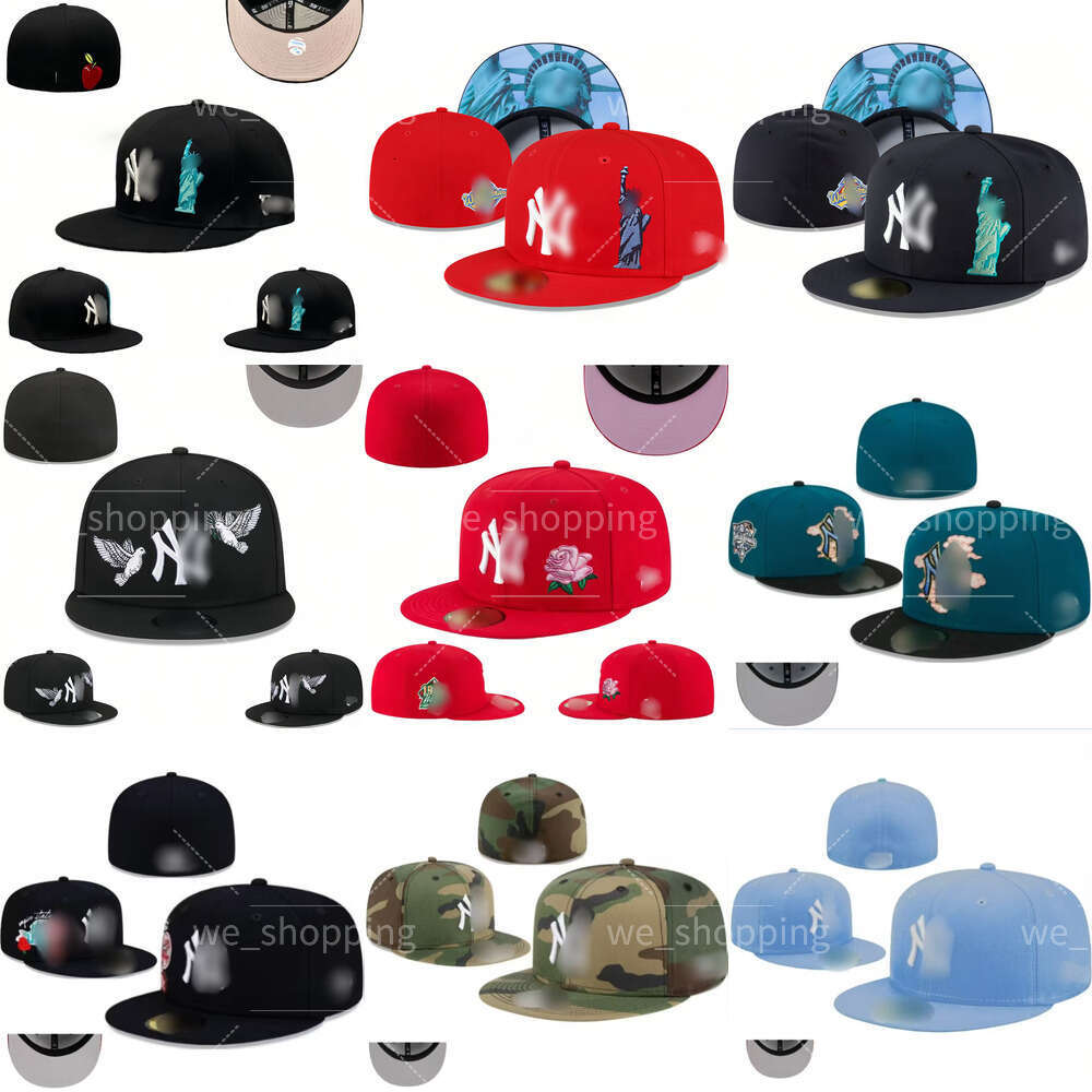 2025 Men's baseball Special Cap NY letter style fully enclosed flat top cap, sports designer team cap