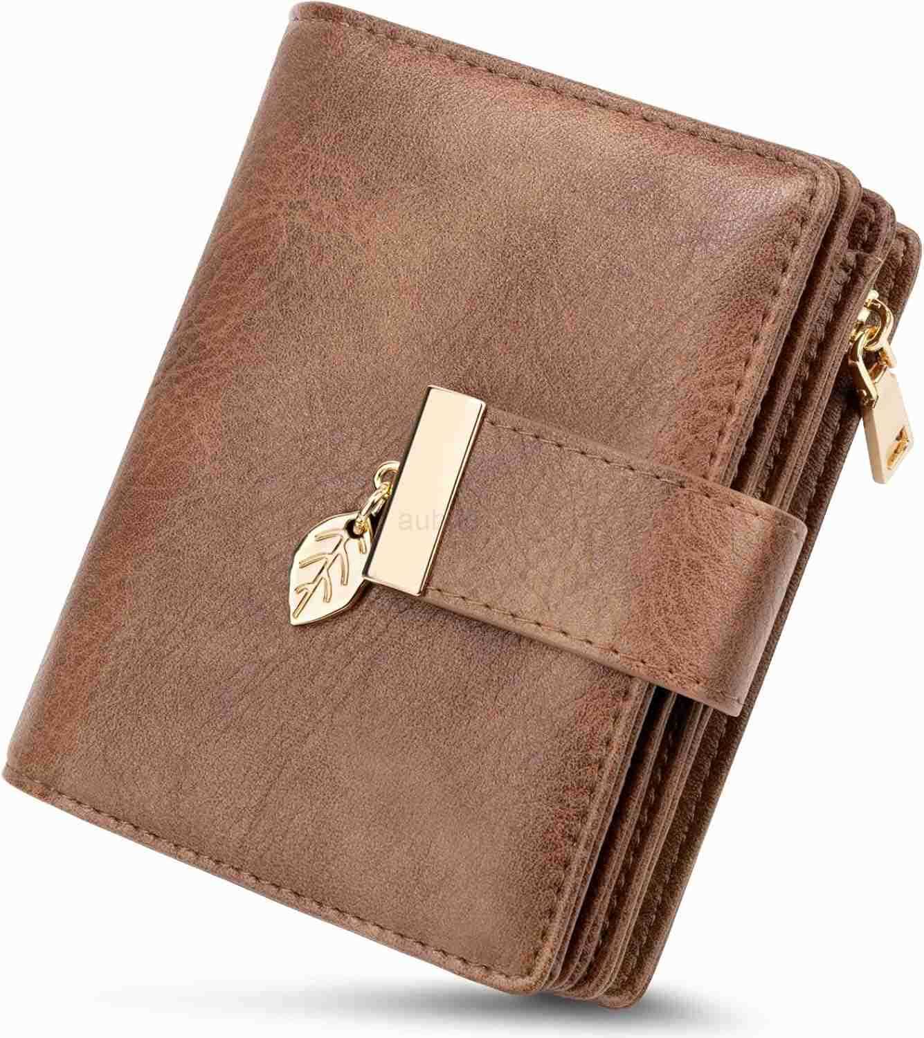 Small Wallets for Women Rfid Blocking Leather Bifold CARD Holder Ladies Wallet Zipper Pocket with ID WindowZ250910