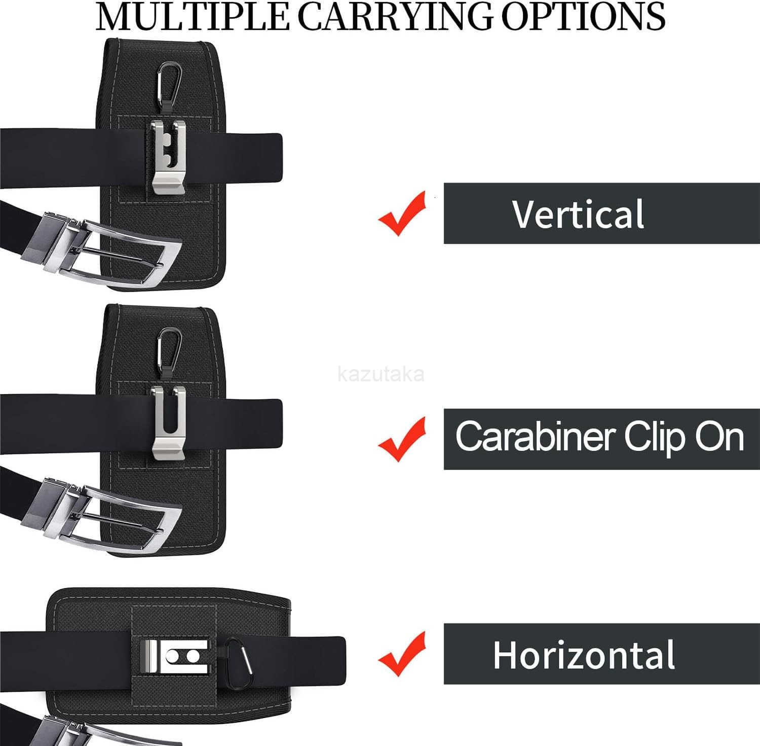 Holster for Google Pixel 10 9 Pro XL 9a 8 Pro 7 Pro 6 ProPixel 7 6 5A 4 XL Cell Phone Case Belt Clip Carabiner Card Holder Vertical Heavy Duty Nylon P