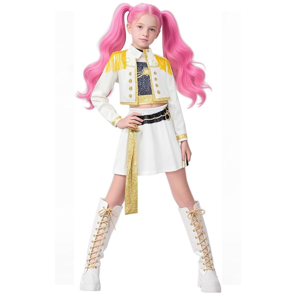 KPOP Demon Costume Rumi Mira Zoey Anime Cosplay Costume for Girls Pop Singer Halloween Party Performance Outfit
