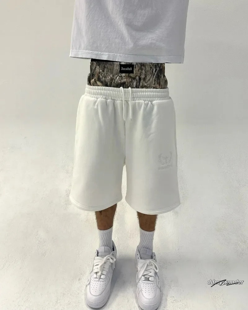 Men's Pants Double Cuffs Baggy Joggers Black Oversized Drawstring Flannel Lined Elastic Waistband Casual Streetwear Workout Daily Petite Y2k ddmy