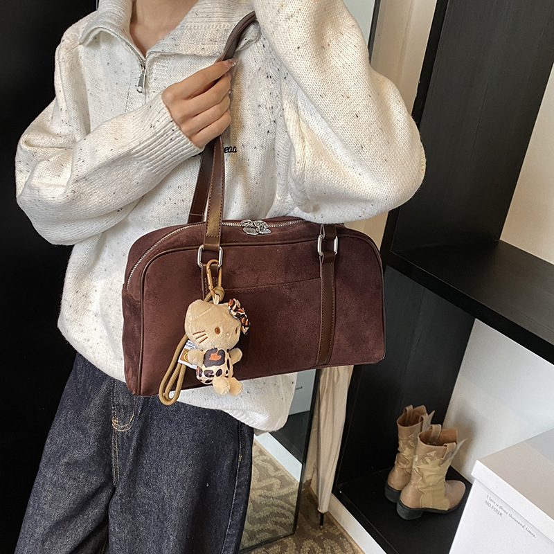 Free shipping designer Korean Style Casual Large Capacity Bag for Women Simple High-Quality Texture Retro Niche Commuter Bag Shoulder Bag Pillow Bag