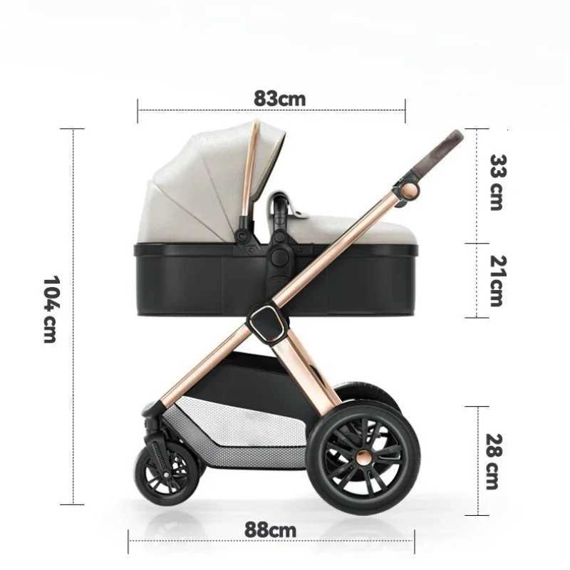 Twoway Highview Baby Stroller Can Sit Lie Fold Shockabsorbing Portable Newborn Baby Stroller W250910