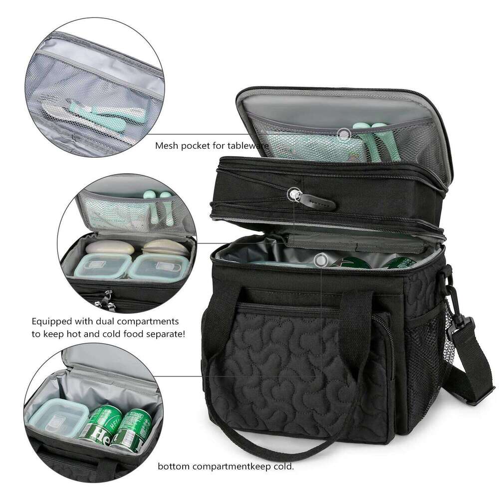 Large capacity portable shoulder mother and baby insulation waterproof outdoor travel mommy bag, double-layer con