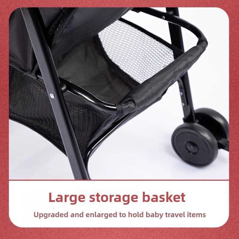 Foldable and Lightweight Baby Stroller for Sitting and Lying Shockabsorbing and Brakeresistant for All Seasons W250910