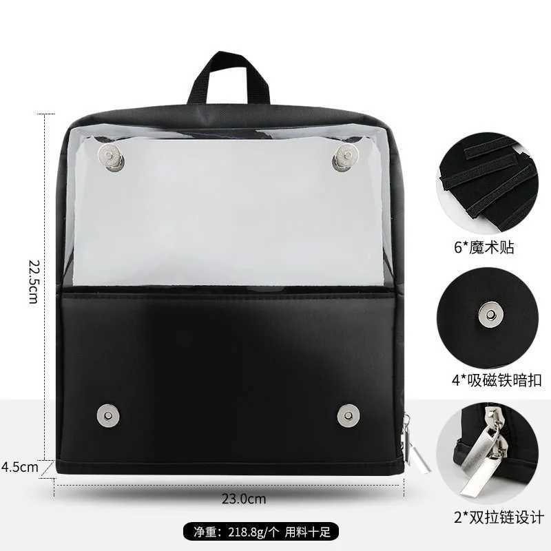 Standup Makeup Brushes Storage Bag Foldable Clear Makeup Brush Tools Organizer Large Capacity Cosmetic Tools Bag with DividersXJ250910