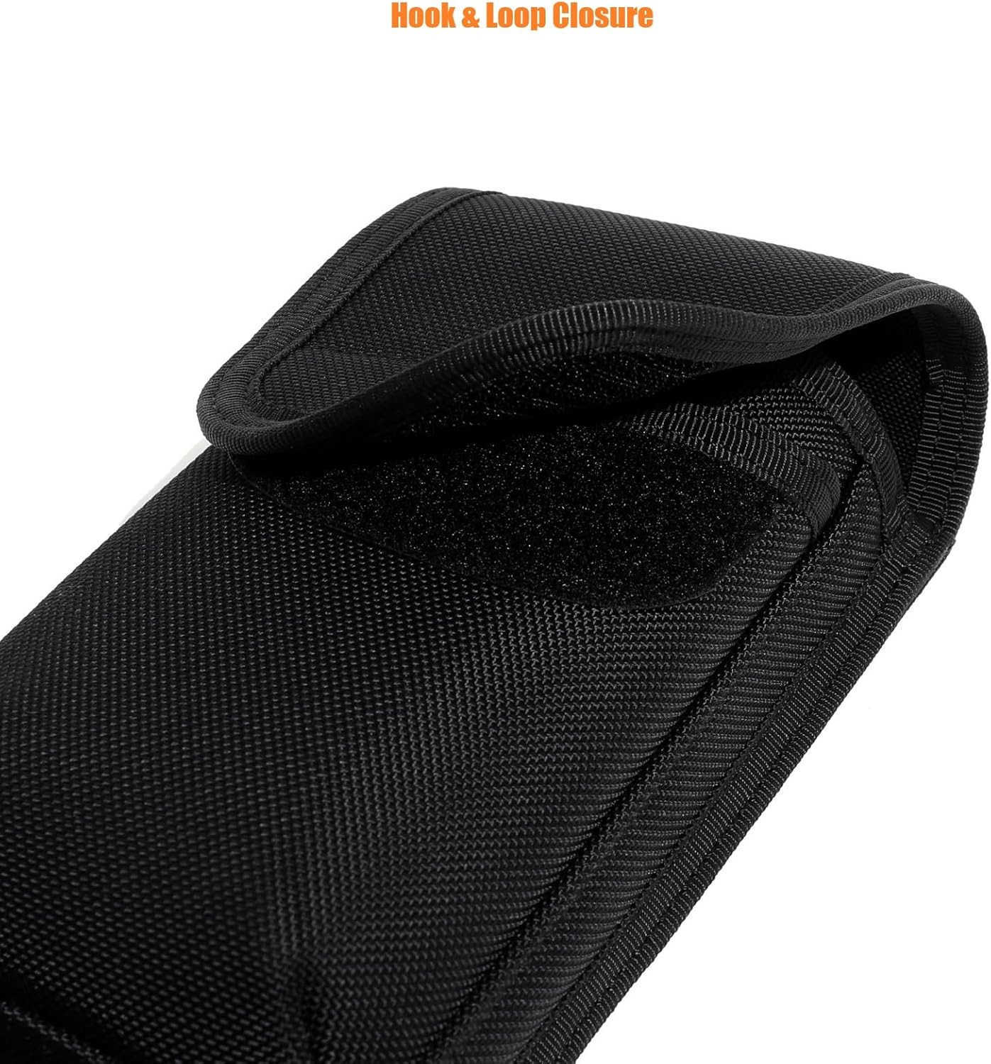 Tactical MOLLE Phone Pouch Case Dual Mobile Holder Holster fit Belt Vest Hevay Duty Nylon Carrier Bag for Police LE Security EMS EMT Construction Rang