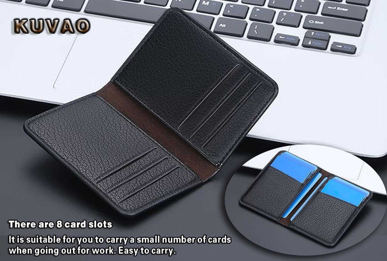 Mens Card Holder Multiple Card Slots Simple Thin Wallet for Men Card Clamp BlackZ250910