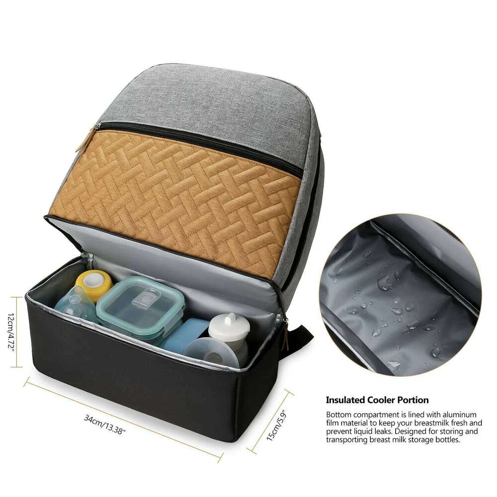 Diaper Bottle for Parents Stylish Baby Bag OrganizerSophisticated and Spacious Backpack
