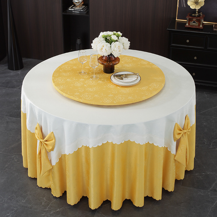 Bowknot hotel tablecloth round tablecloth tablecloth restaurant tablecloth event tablecloth tablecloth art TSJA01