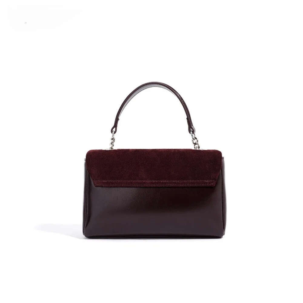 Designer New 2025 Winter Classic Compact And Exquisite Flap Matte Suede Cow Leather Women Crossbody Chain Strap Shoulder Bag