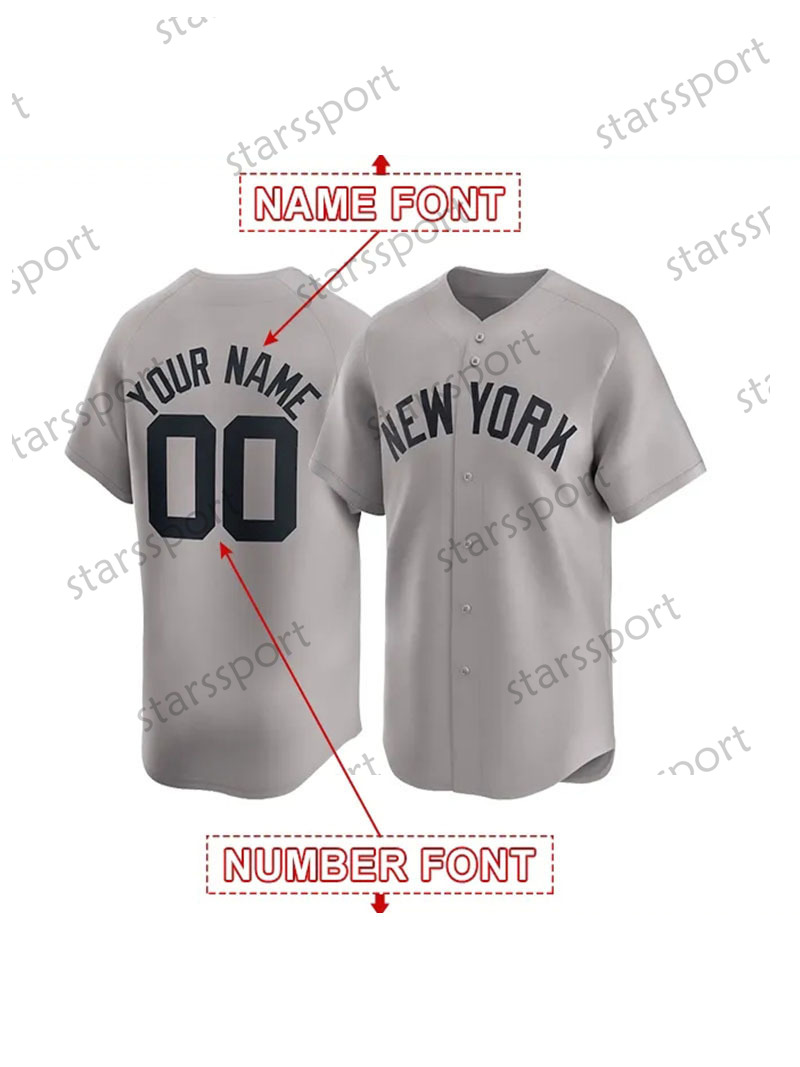 Aaron Judge Baseball Jerseys Alex Verdugo Anthony Volpe Marcus Stroman Gleyber Torres Austin Wells Gerrit Any Number Any Name