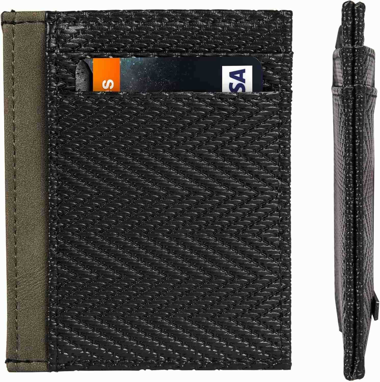 Slim Minimalist Front Pocket Wallet RFID ProtectedZ250910