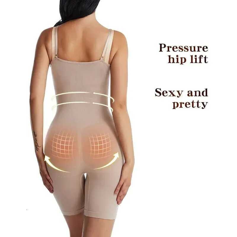 Seamless Women Bodysuit Butt Lifter Shapewear Waist Body Shaper StrappyBack Chest Enhancing Corrective Underwear Corset W250910