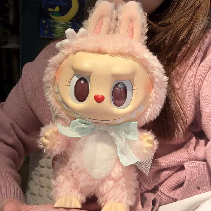 Christmas 38Cm Market Mokoko Close To Sweet Decor Gift Toy Labubu Vinly Plush Doll
