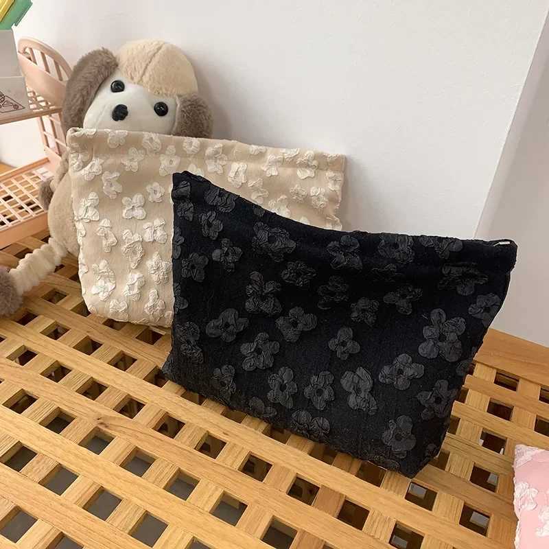Pink Floral Small Fresh Travel Cosmetic Bag Female Clutch Wash Bags Fashion Women Make Up Storage Toiletry Bags NeceserXJ250910